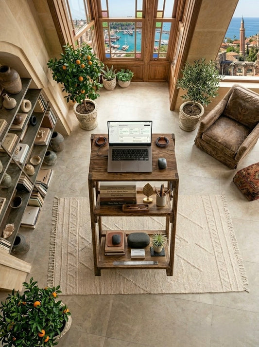 The Rise - Masif Ahşap Standing Desk | Kyro Studio